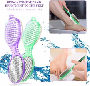myxes 4In1 Foot File With Pedicure And Manicure Brush Multi Use Pedicure Tool M129