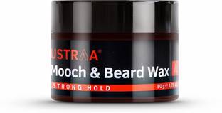 USTRAA Beard & Mooch Wax - Strong Hold | Mooch hair nourishment with super stronghold Beard Gel