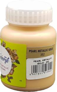 Fevicryl Acrylic Colour (100 Ml) Pearl Metallic Gold (Set of 1)