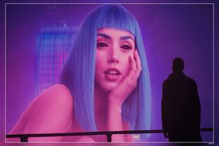 Ana De Armas Blade Runner Blade Runner 2049 Blue Hair Matte Finish Poster Paper Print