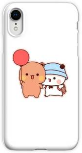 PACK OF 4 PEACH GOMA MILK MOCHA BEAR PANDA LOVE BIRDS COUPLE TEDDY BEAR GOMMA MOCHI PEACH CAT FANS Paper Print