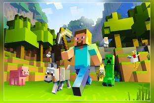 Minecraft-Gaming Matte Finish Poster Paper Print