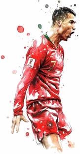 StickerYard 63 cm Ronaldo Self Adhesive Sticker