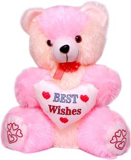 Styler Teddy Bear soft toys Pack Of One (Yellow With Pink color 36 Cm)  - 36 cm