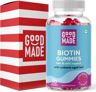 GOODMADE Biotin Gummies for Healthy Hair, Skin & Nails for Adults & Kids 10,000 mcg