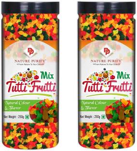 Nature Purify Mix Tutti Frutti Fresh Chery Candies for Cakes, Icecream Decoration Icing