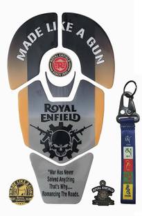 GraphixDesign Bullet Bike Tank Pad Protector Sticker 3D Emboss Bike Tank Pad