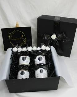 wrapped up love Mini soy wax scented candles gift hamper Candle