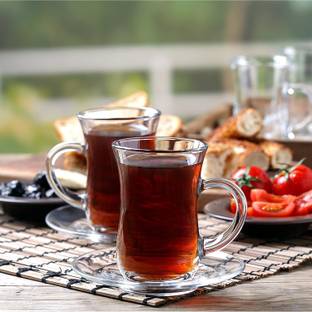 Staify Pack of 6 Glass Cup of Tea and Coffee Also For Hot Milk, Kava and Juice Drink In It