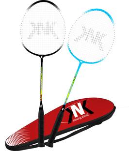 KNK Single Shaft Badminton Racket Pack Of 2 Piece Badminton Racquet (Pack of 2) Multicolor Strung Badminton Racquet