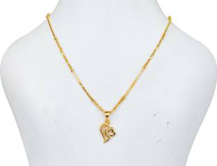 DCASE Beautiful New Design Heart Shape Love Pendant With Gold plated chain Gold-plated Alloy, Brass Pendant