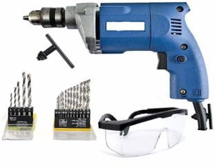 XDLB XDLB10mm Wall Drill Machine with RCC- HSS bit set with eyes Safety Goggles Pistol Grip Drill