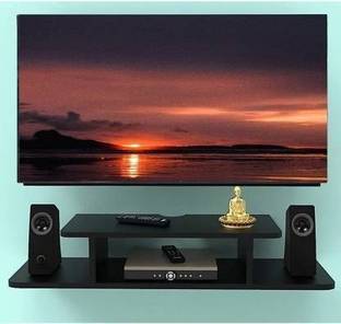AN Craft Wall TV set up box & wifi stand T.V entertainment unit set up box stand MDF (Medium Density Fiber) Wall Shelf