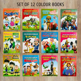 Colouring Book Of Doraemon, Colouring Book Of Little Singham, Colouring Book Of Avengers, Colouring Book Of Ben 10, Colouring Book Of Pokemon, Colouring Book Of Motu Patlu, Colouring Book Of Micky Mouse, Colouring Book Of Bandhbudh Aur Budbak, Colouring Book Of Chota Bheem, Colouring Book Of Honey Bunny Ka Jhol Maal, Colouring Book Of Princess, Colouring Book Of Tom & Jerry,