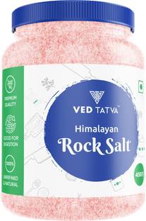 VED TATVA Himalayan Pink Rock Salt Sendha Namak Jar 450 gms Rock Salt