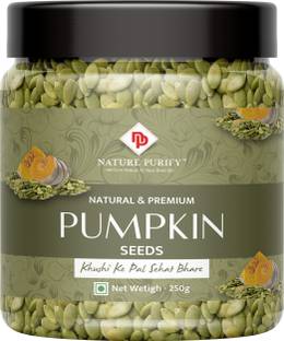 Nature Purify Raw Pumpkin Seeds Organic Premium Immunity Seeds For Eating [Jar Pack] Pumpkin Seeds