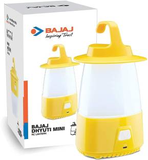 BAJAJ Dhyuti Mini RC Lantern Yellow Plastic Hanging Lantern