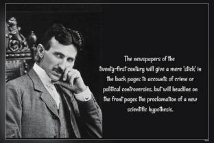 Nikola Tesla Matte Finish Poster Paper Print
