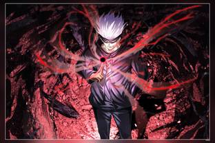 Anime Anime Boys Jujutsu Kaisen Satoru Gojo Matte Finish Poster Paper Print
