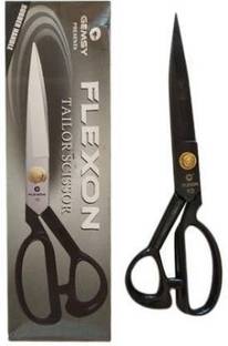 hurrio Professional Tailoring Clothes Cutting for Home and Office use Set of 1, Black Scissors