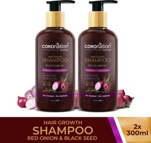 COROnation Herbal Red Onion & Black Seed Hair Growth Shampoo - Pack of 2