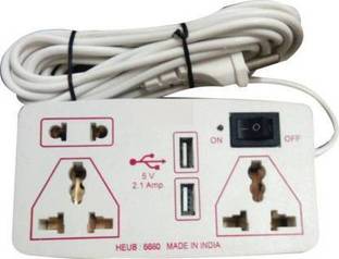 SOYEN SB Heavy Duty 5 in 2USB Port Mini Power Strip 3  Socket Extension Boards