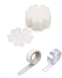 RJV Global Solid Party Balloon Decorating Garland 1 Roll Strip Arch 100 Dots Glue 8 Flower Clip Balloon Bouquet