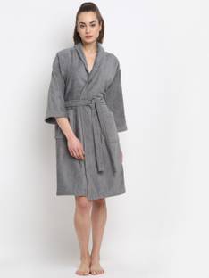 CREEVA Grey Medium Bath Robe