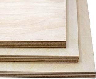 Whittlewud Pack of 3 (10 Inch x 12 Inch x 4mm) Inch Craft Wood, 4mm, Thickness Pine Wood Veneer