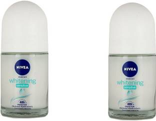 NIVEA WHITENING SENSETIVE WOMEN ROLL-ON EACH 25ML SET OF 2 Deodorant Roll-on  -  For Women