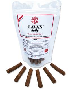 HAVAN Daily Pack of 30 Sticks, 100% Ayurvedic Formulation Woody Dhoop