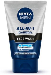 NIVEA ALL-IN-1 CHARCOL FACE WASH FOR MEN 100ML PACK OF 1 Face Wash