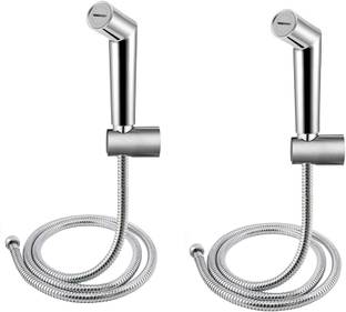Alturas (ABS) Axis Health Faucet 1-Meter Stainless Steel Hose Pipe Wall Hook (Set Of-2) Faucet Set