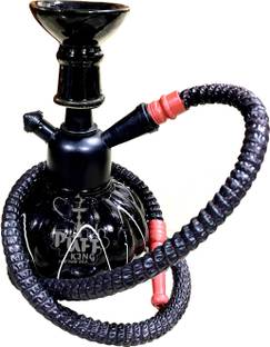 PUFF KING Hookah Pot Stylish Flavour Hukkah For Refreshment. 10 inch Glass Hookah