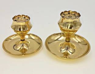 Magic's Max BRASS INCENSE HOLDER SET OF 2 Brass Incense Holder Set