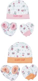 MEEOWMEE Baby Cap, Mitten & Booties Set