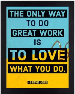 Steve Jobs Motivational Quote Paper Print Paper Print