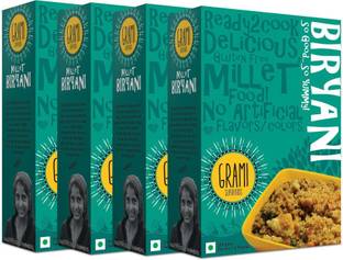 Grami Superfoods Millet Biryani Mix (pack of 4), 800g 800 g