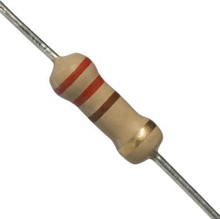 gobagee 220 ohm Half Watt 1/2 Watt 5% 5pcs Carbon Film Resistor -Set of 5 Fixed Resistor