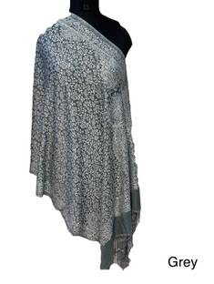Bombayprint Wool Self Design Women Shawl