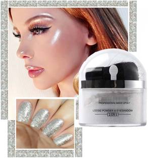 MYEONG Intense Silver Shimmer Powder Loose Face Shiner  Highlighter