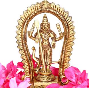 aalayam selveer Murugan Statue | Murugan Idol | Karthikeya Idol | Murugan Silai Decorative Showpiece  -  12.5 cm