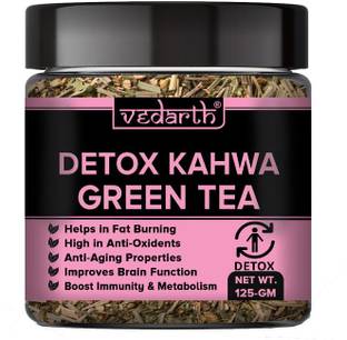 Vedarth Organics Detox Green Tea (Whole Dried Leafs) 50 Cups Green Tea Plastic Bottle