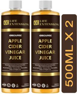 Life Extension Organic Apple Cider Vinegar with mother for weight loss (SA200) Vinegar