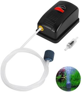 VAYINATO RS-180 Aquarium Silent Oxygen Air Pump with 2M Tube,1 Air Stone & 1 Check Valve Air Aquarium Pump