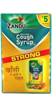 ZANDU Ayurvedic Cough Syrup (36N X 8ml) Sachets for cold and cough