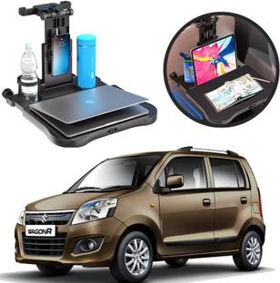 Oshotto Car Back Seat food Tray Table For MARUTI SUZUKI WAGON R (2010-2018) Cup Holder Tray Table