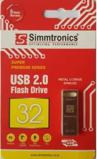 Simmtronics USB Flash Drive with Metal Body,32 GB Pen Drive 32 Pen Drive