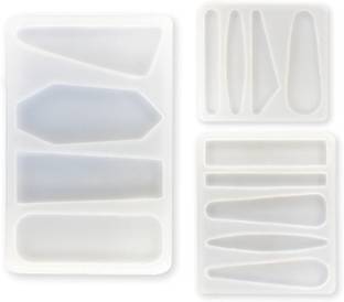 URBAN BOX Resin Molds DIY Hair Pin Casting Mold Set Kit Set of 3/13 Different Shape