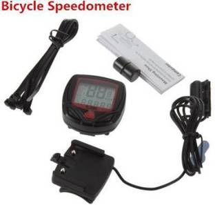 shaqraa Bike Speedometer LCD Display Cycling Odometer Wireless Cyclocomputer